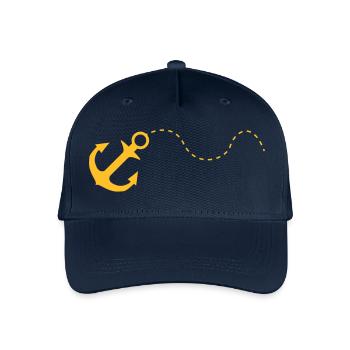anker - Kinder Bio Basecap - Navy - Vorne