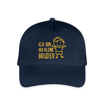 Der kleine Bruder - Kinder Bio Basecap - Navy - Vorne