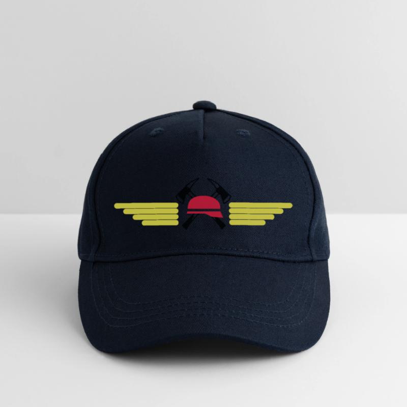casque de feu, hache et des ailes Casquette de baseball bio Enfant