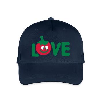 Love tomato vegetable - Organic Kids’ Baseball Cap - navy - Front