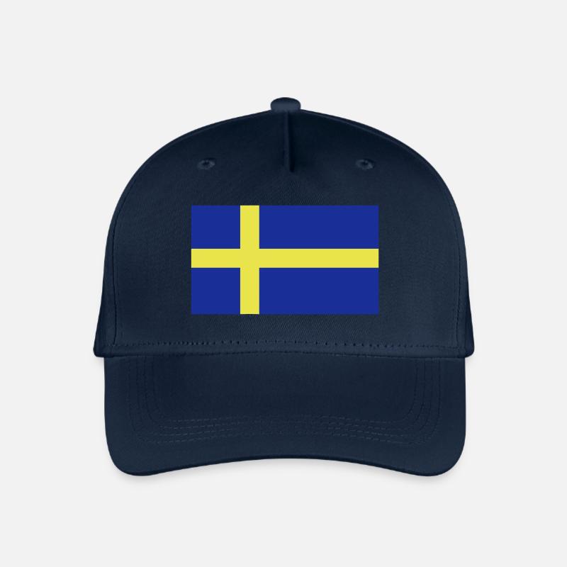 Suède, Suède, svenska, drapeau, drapeau - Casquette de baseball bio Enfant - marine