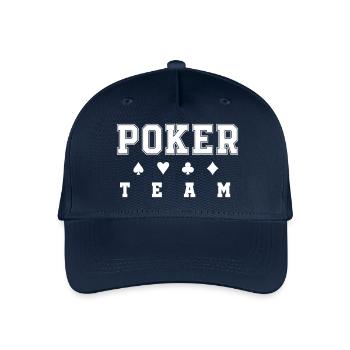 Équipe de poker - Casquette de baseball bio Enfant - marine - Devant