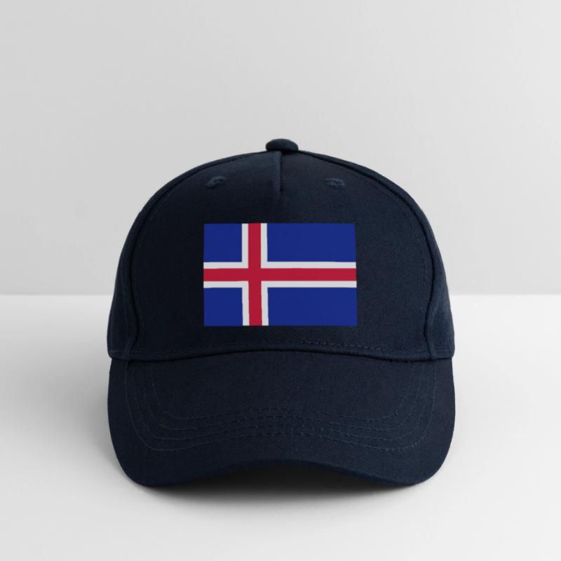 drapeau_islande Kinder Bio Basecap