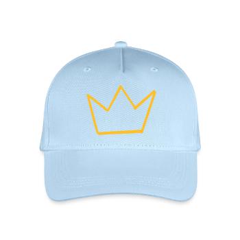 Krone Krone Krone Tiara Corona - Kinder Bio Basecap - Hellblau - Vorne