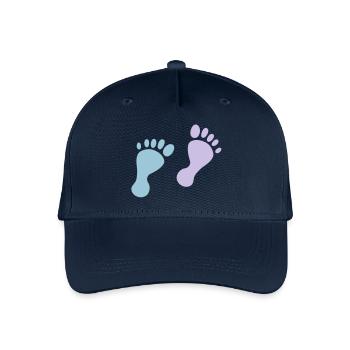 baby feet - Casquette de baseball bio Enfant - marine - Devant