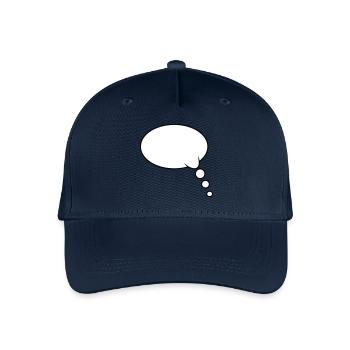 Thought Bubble Design - Organic Kids’ Baseball Cap - navy - Front