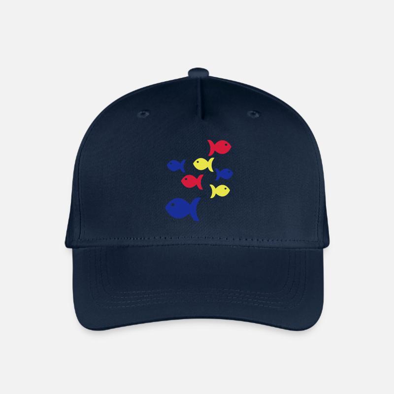 fische - Kinder Bio Basecap - Navy