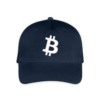 Bitcoin Cappy - Kinder Bio Basecap - Navy - Vorne
