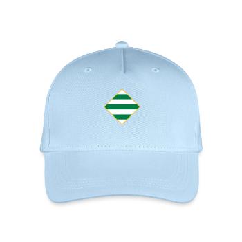 Vert et blanc - Casquette de baseball bio Enfant - bleu clair - Devant