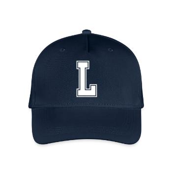 Buchstabe L - Kinder Bio Basecap - Navy - Vorne