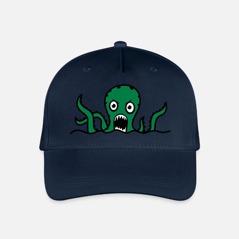 Octopus - Organic Kids’ Baseball Cap - navy