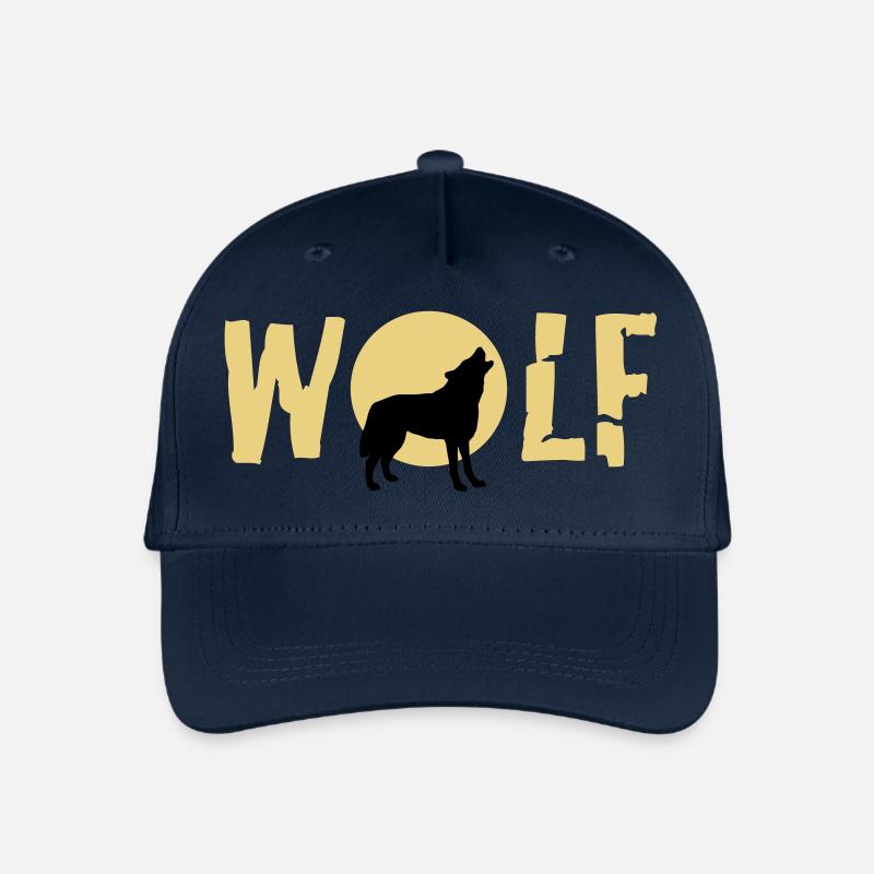 wolf_092011_c_2c - Casquette de baseball bio Enfant - marine