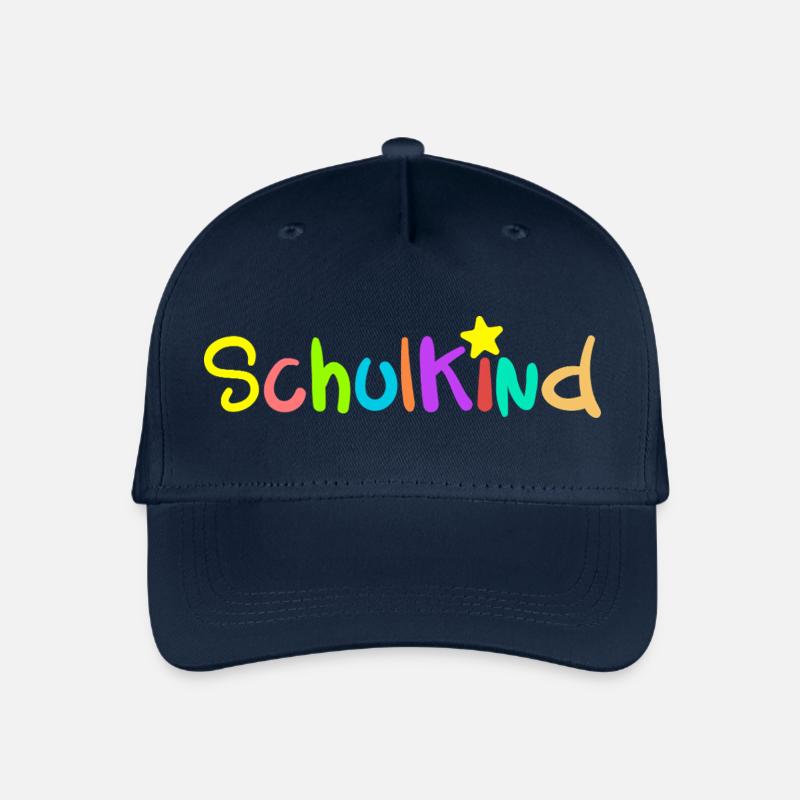 SCHULKIND - Einschulung Erstklässler Klasse 1 - Kinder Bio Basecap - Navy