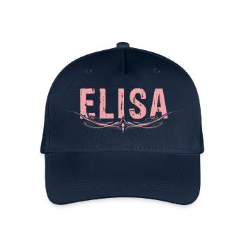 ELISA decorated - Organic Kids’ Baseball Cap - navy - Front