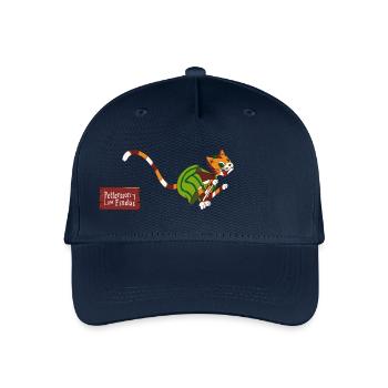 Pettersson & Findus Design Mit Findus Und Logo - Kinder Bio Basecap - Navy - Vorne