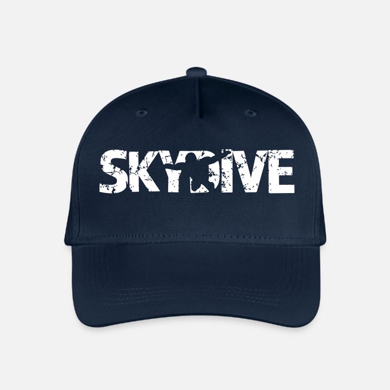 Skydive Silhouette - Kinder Bio Basecap - Navy