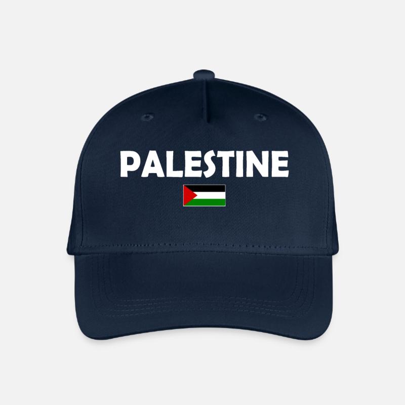 Free Palestine - Kinder Bio Basecap - Navy
