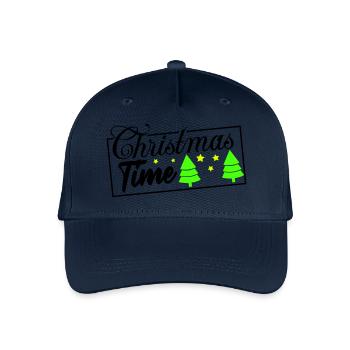 Période de Noël - Casquette de baseball bio Enfant - marine - Devant