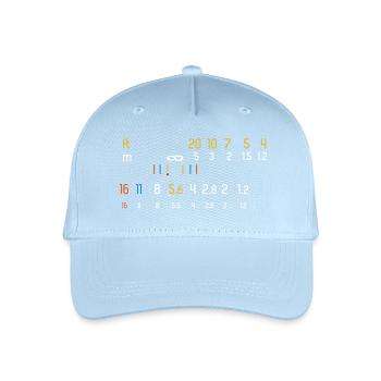 Photographer t-shirt Manual Lens Lover - Organic Kids’ Baseball Cap - light blue - Front