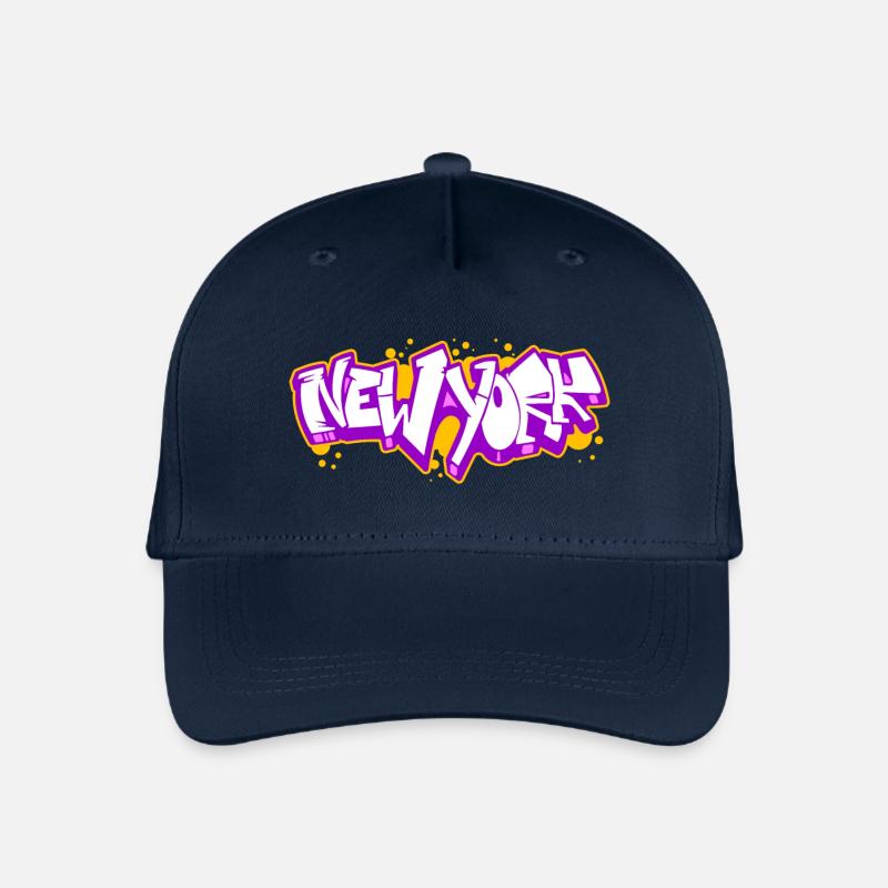 Graffiti horizontal de New York 3 - Casquette de baseball bio Enfant - marine
