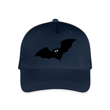bat - Organic Kids’ Baseball Cap - navy - Front