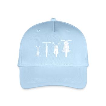 Motorcycle Evolution - Gift - Organic Kids’ Baseball Cap - light blue - Front