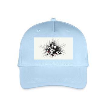 Abstract art - Organic Kids’ Baseball Cap - light blue - Front