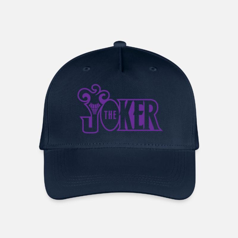 Batman The Joker Snapback Cap Typo - Kinder Bio Basecap - Navy