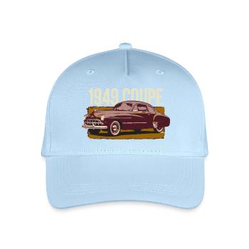 1949 Coupé Burgund - Kinder Bio Basecap - Hellblau - Vorne