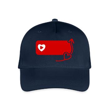 Lovely YouTube Inspired Subscribe Flat Icon - Organic Kids’ Baseball Cap - navy - Front