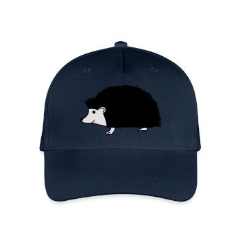 hand drawn hedgehog - Organic Kids’ Baseball Cap - navy - Front