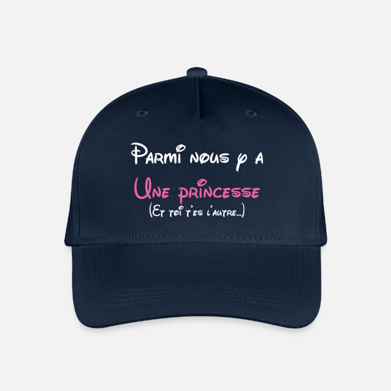 ♥Princesse c'est moi♥ - Casquette de baseball bio Enfant - marine