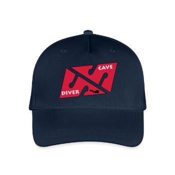 cave_diver_01 - Casquette de baseball bio Enfant - marine - Devant