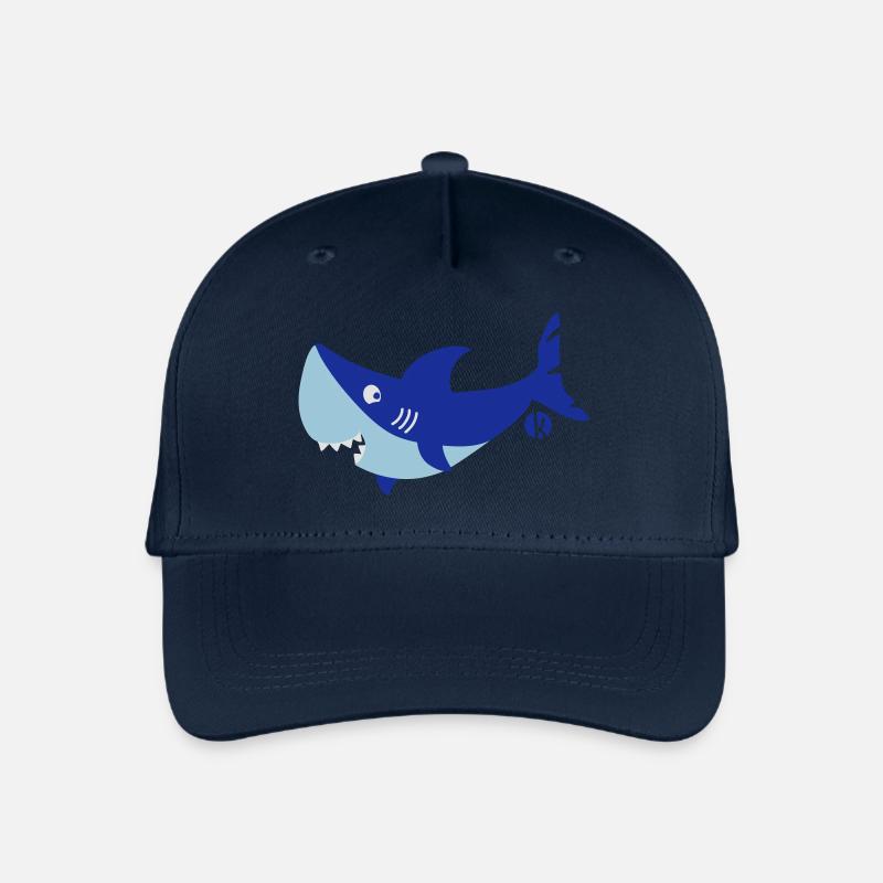 Shark - shark - shark (3 c) - Kinder Bio Basecap - Navy