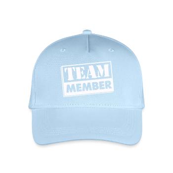 Team Member 01 - Organic Kids’ Baseball Cap - light blue - Front