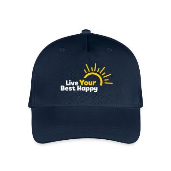 Live Your Best Happy - Organic Kids’ Baseball Cap - navy - Front
