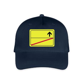 leeres Ortsschild - Kinder Bio Basecap - Navy - Vorne