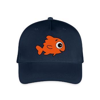 comic_fisch_01 - Casquette de baseball bio Enfant - marine - Devant