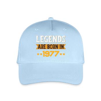 1977er Retro Gewinner Design - Kinder Bio Basecap - Hellblau - Vorne