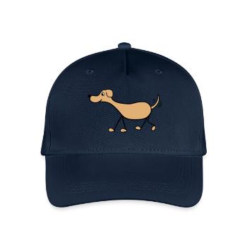 Lustiger Hund - Kinder Bio Basecap - Navy - Vorne