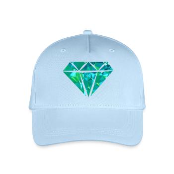 Diamond (Low Poly) - Kinder Bio Basecap - Hellblau - Vorne