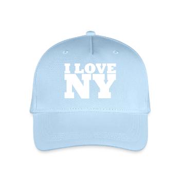 NY - NYC - NEW YORK - I Love NY - I Liebe NY - Kinder Bio Basecap - Hellblau - Vorne