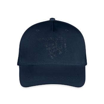 Handgeschriebene japanische Alphabete - Kinder Bio Basecap - Navy - Vorne