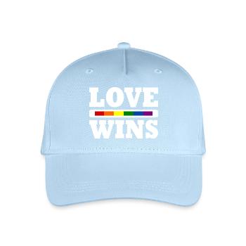 Love wins - Kinder Bio Basecap - Hellblau - Vorne