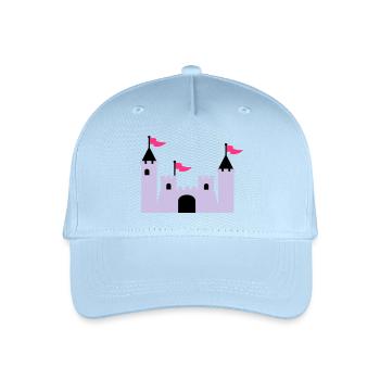 castle - Organic Kids’ Baseball Cap - light blue - Front