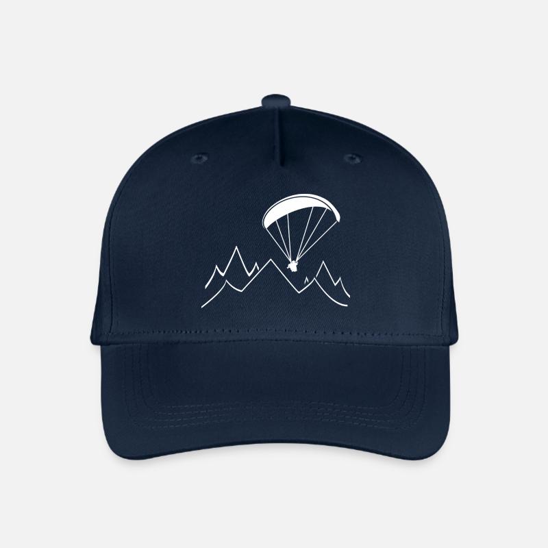 berg gleitschirmfliegen Geschenk - Kinder Bio Basecap - Navy