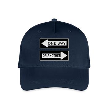 ONE WAY OR ANOTHER Einbahnstraße Richtung Ausweg - Kinder Bio Basecap - Navy - Vorne