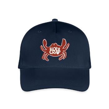 Holy crap / Heiliger Strohsack / Krabbe / Fluchen - Kinder Bio Basecap - Navy - Vorne