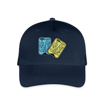 Micro Chip - Organic Kids’ Baseball Cap - navy - Front