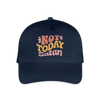 Not Satan today - Organic Kids’ Baseball Cap - navy - Front